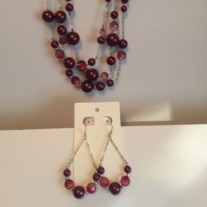 White House Black Market Necklace and Earrings